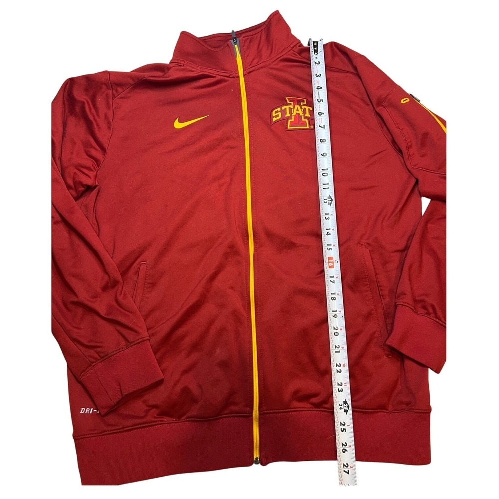 Nike Mens Iowa State Cyclones Dri-FIT Track Jacket Red Medium